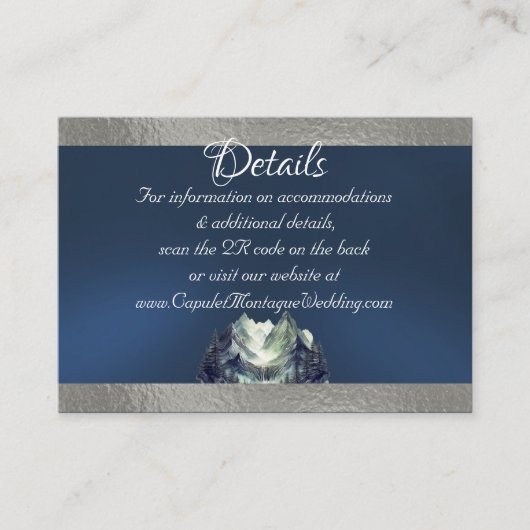 Waterverf Mountain & Ribbon, QR-code Informatiekaartje (Voorkant)