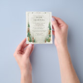 Waterverf Mountain Rustic Grand heropening Flyer (Hand)