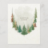 Waterverf Mountain Rustic Grand heropening Flyer (Achterkant)