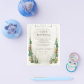 Waterverf Mountain Rustic Grand heropening Flyer (Enkel)