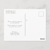 Waterverf Mountain Trail bewegende aankondiging Briefkaart (Achterkant)