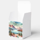Waterverf Mountain Uitzichten bruiloft Bedankdoosjes (Geopend)