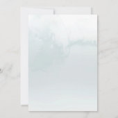 Waterverf Mountains Forest Wedding Save The Date (Achterkant)