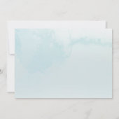 Waterverf Mountains Forest Wedding Save The Date (Achterkant)