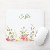 Waterverf Muismat Floral Border (Met muis)