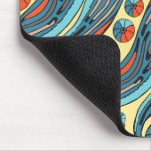 Waterverf Multicolor Wavy Muismat (Hoek)