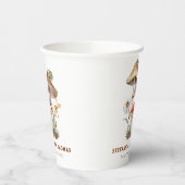 Waterverf Mushroom Baby shower Papieren Kopjes | g Papieren Bekers (Links)