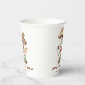 Waterverf Mushroom Baby shower Papieren Kopjes | g Papieren Bekers (Rechts)