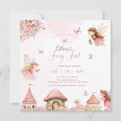 Waterverf Mushroom Fairy 1st Birthday Forest Kaart (Voorkant)