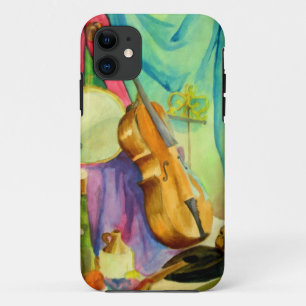 Waterverf Muziek iPhone 11 Hoesje