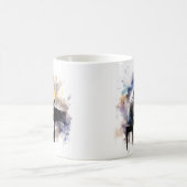 Waterverf muzikant koffiemok (Center)