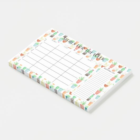 Waterverf na de week post-it® notes (Schuin)