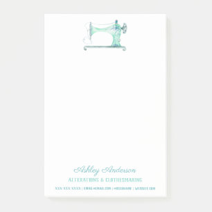 Waterverf naadbelasting naaimachine post-it® notes