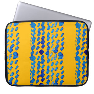 Waterverf naadloos patroon met abstracte vlekken e laptop sleeve