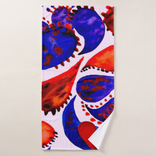 Waterverf naadloos patroon met paisley. Abstract Badhanddoek