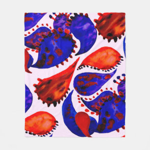 Waterverf naadloos patroon met paisley. Abstract Fleece Deken