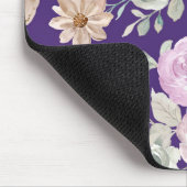 Waterverf naadloze bloemen muismat (Hoek)