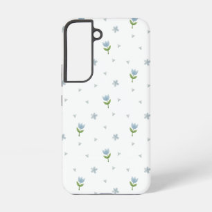 Waterverf Naadloze Patroonbloemen Samsung Galaxy Hoesje