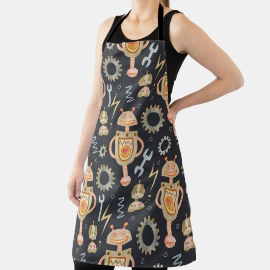 Waterverf naadloze robots schort (Insitu)