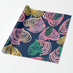 Waterverf naadloze takken van het bloempatroon gra cadeaupapier