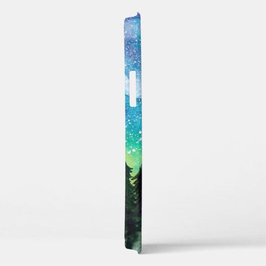 Waterverf nacht landschap Melkweg Case-Mate iPhone Case (Achterkant / Rechts)