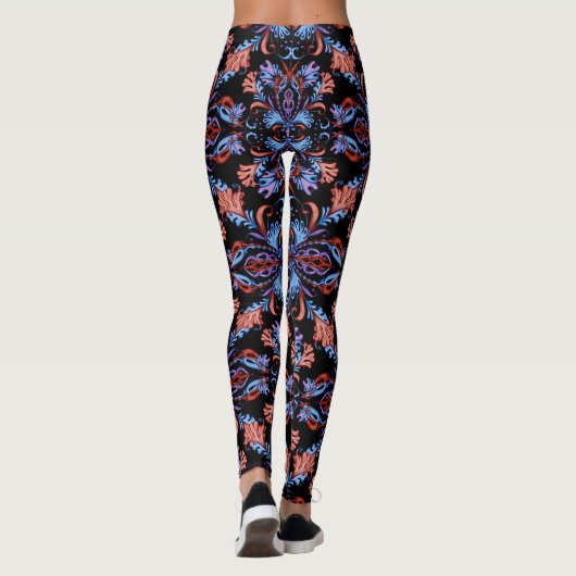 Waterverf nacht leggings (Achterkant)