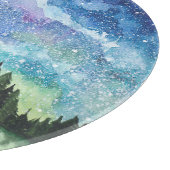 Waterverf nachtlandschap, Melkweg Snijplank (Hoek)