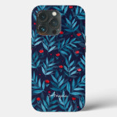 Waterverf nachttuin - turkooise Case-Mate iPhone Case (Achterkant)