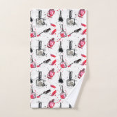 Waterverf Nail Pools Patroon Bad Handdoek (Handdoek)