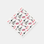 Waterverf Nail Pools Patroon Servet (Hoek)