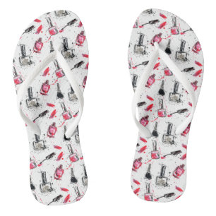 Waterverf Nail Pools Patroon Teenslippers
