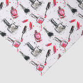 Waterverf Nail Pools Patroon Tissuepapier (Detail)