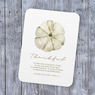 Waterverf najaar pomkin Thankful Thanksgiving Magneet