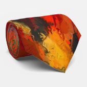 Waterverf najaar stropdas (Opgerold)