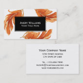 Waterverf najaar visitekaartje (Voorkant / Achterkant)