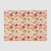 Waterverf najaarbloemen tissuepapier (Voorkant)