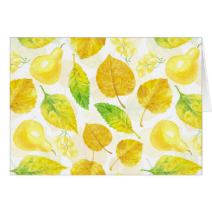 Waterverf najaarpatroon