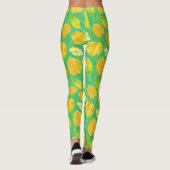Waterverf najaarpatroon leggings (Achterkant)