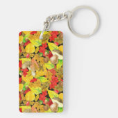 Waterverf najaarpatroon sleutelhanger (achterkant)