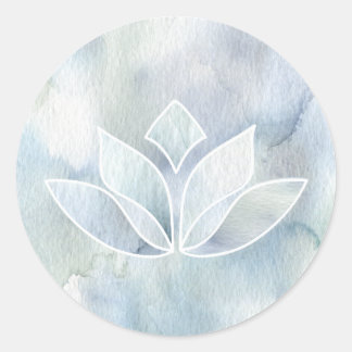 Waterverf Namaste Lotus Leaf Sticker