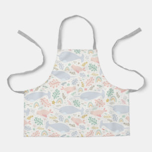 Waterverf Narwhal & Seal Patroon Schort