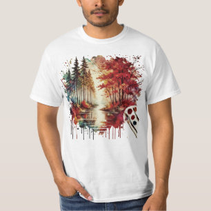 Waterverf Natuur Art T-shirt