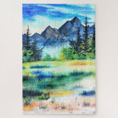 Waterverf Natuur puzzel Legpuzzel (Verticaal)