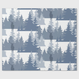 Waterverf Natuur staafbos Cadeaupapier