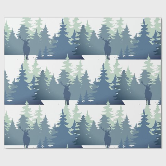 Waterverf Natuur staafbos Cadeaupapier (Vlak)