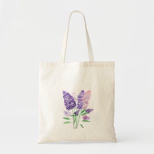 Waterverf natuur tote bag (Voorkant)