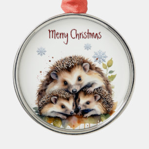 Waterverf Natuur van egel Metalen Ornament