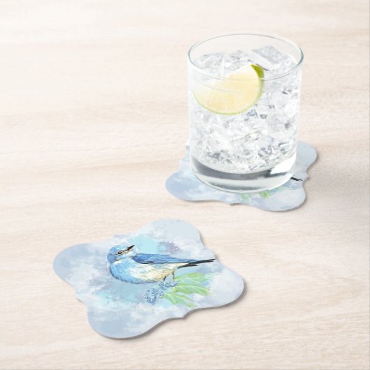 Waterverf Natuur vogel Tuinkunst Kartonnen Onderzetters (Insitu)