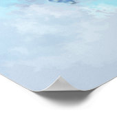 Waterverf Natuur vogelpest in de bergen Poster (Hoek)