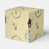 Waterverf Nautical Mermaid Bedankdoosjes (Achterkant)